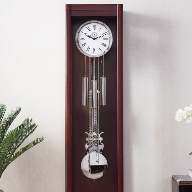 【促销】&psi;新中式落地钟赫姆勒中式复古大摆钟座钟客厅机械钟表立钟现代简